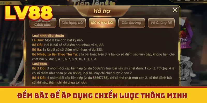 Đếm bài để áp dụng chiến lược thông minh