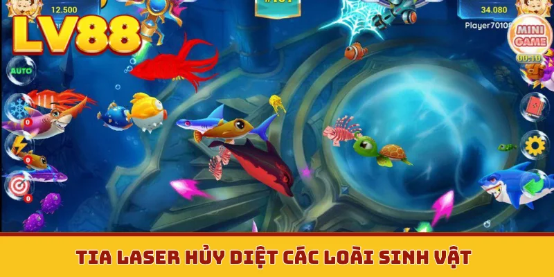 Tia laser hủy diệt các loài sinh vật